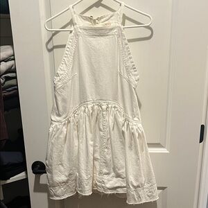 Pilcro Cream Halter Dress